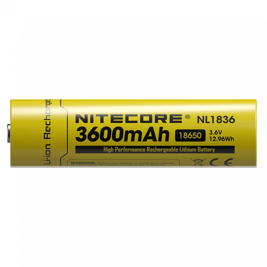 Аккумулятор литиевый Li-Ion 18650 Nitecore NL1836 3,6V 3600 mAh (18098906) - фото 3