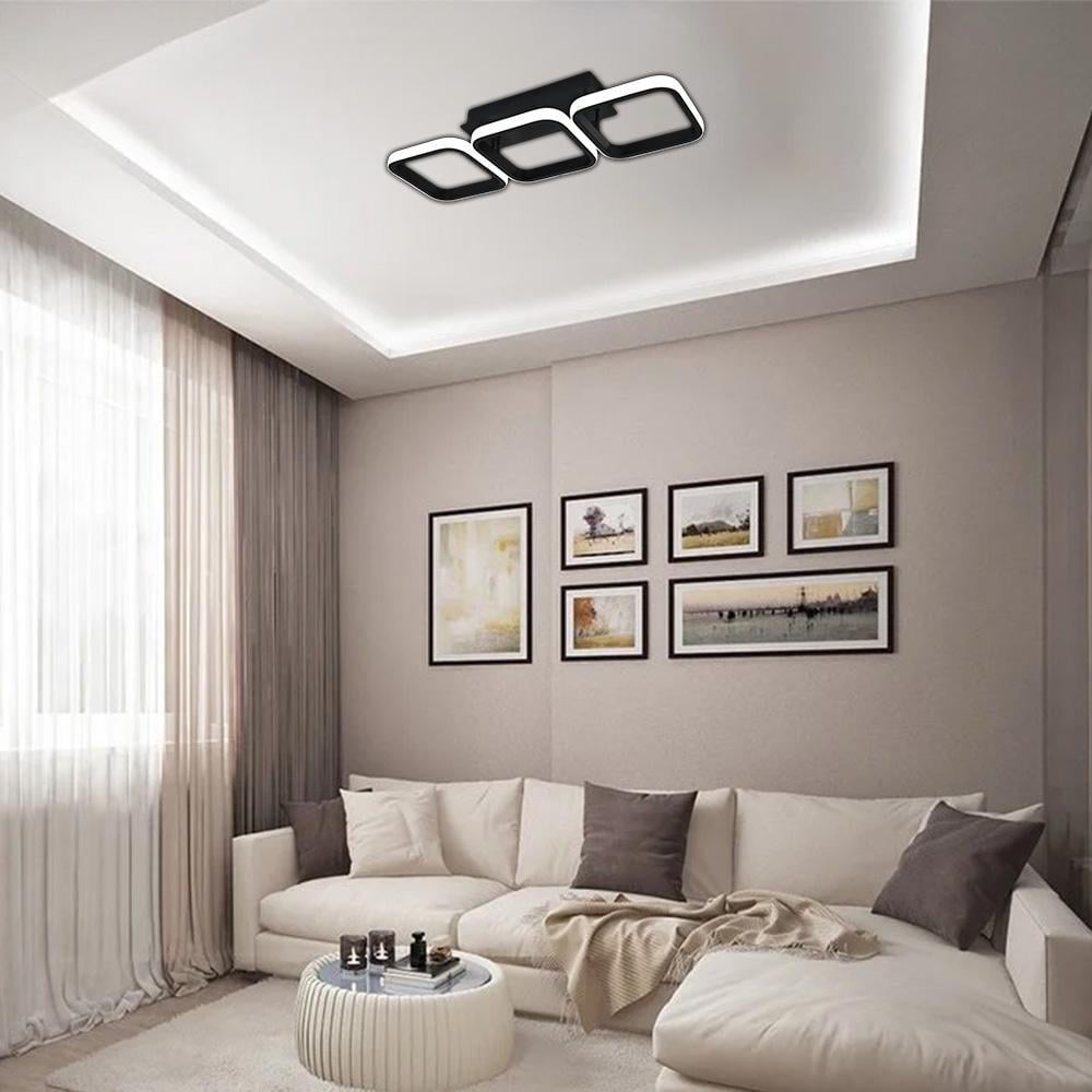 Люстра-смарт светодиодная ESLLSE Кьюбз 40 Вт 520x170x85 мм Черный (141-10497-01) - фото 6