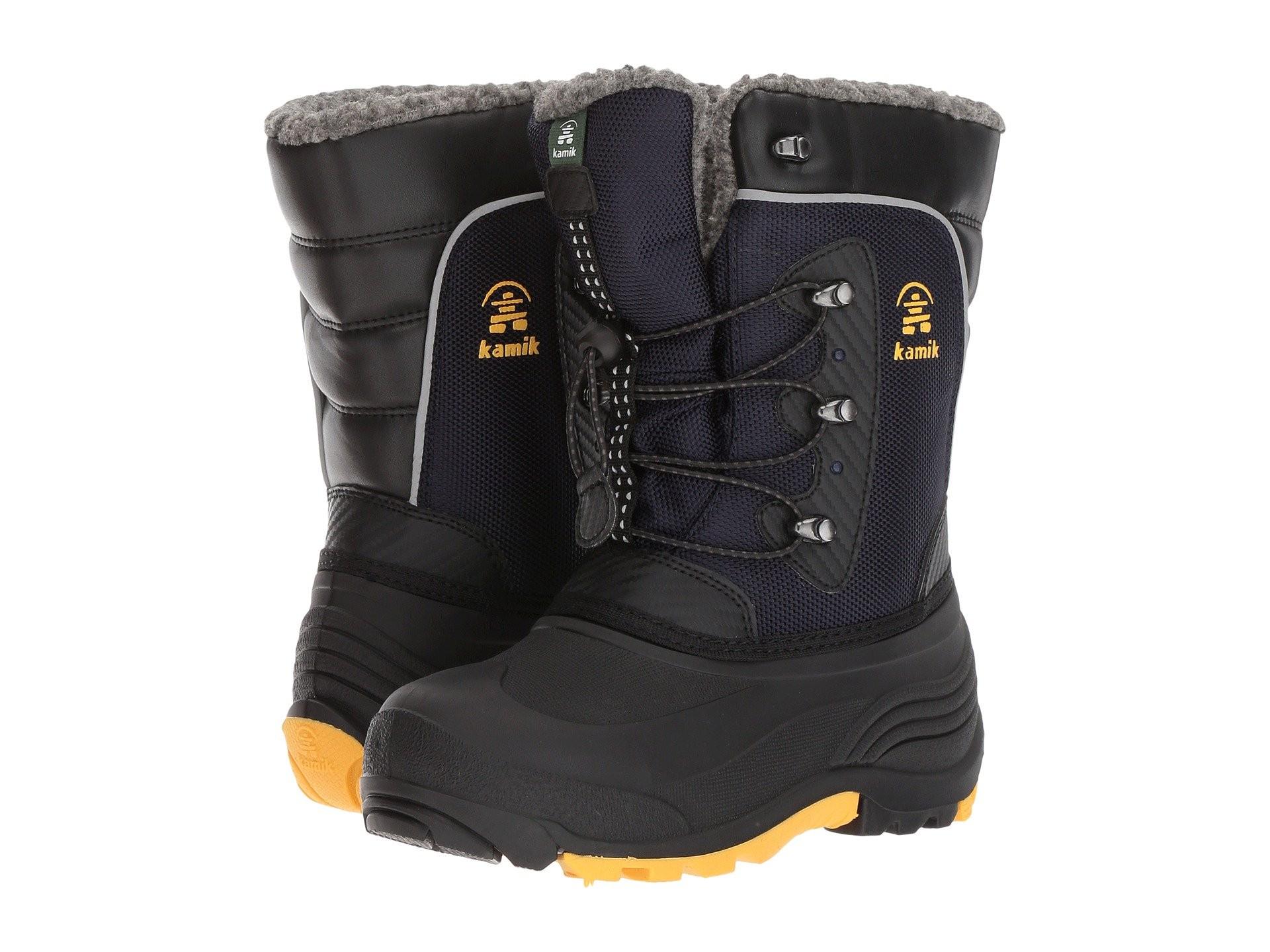 Сапоги детские зимние Kamik Luke Snow Boot р. 25/8 15,5 см Navy/Yellow (13686949)