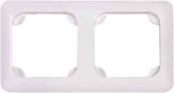 Рамка 2-постова E.NEXT горизонтальна 150х80 мм Білий (222)