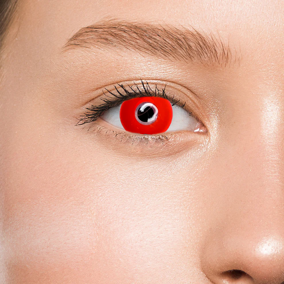 Контактні лінзи червоні Elite Lens Ред +0,00 14,5 мм 2 шт. Червоний (25906499)