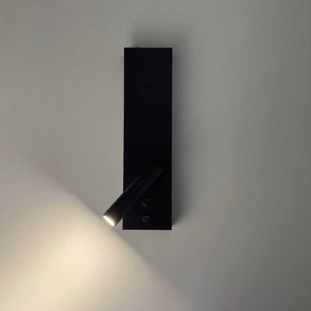 Бра Violux BITRIX-W USB 15W 3000/4200/6000K 865Lm IP20 Черный (553105) - фото 5