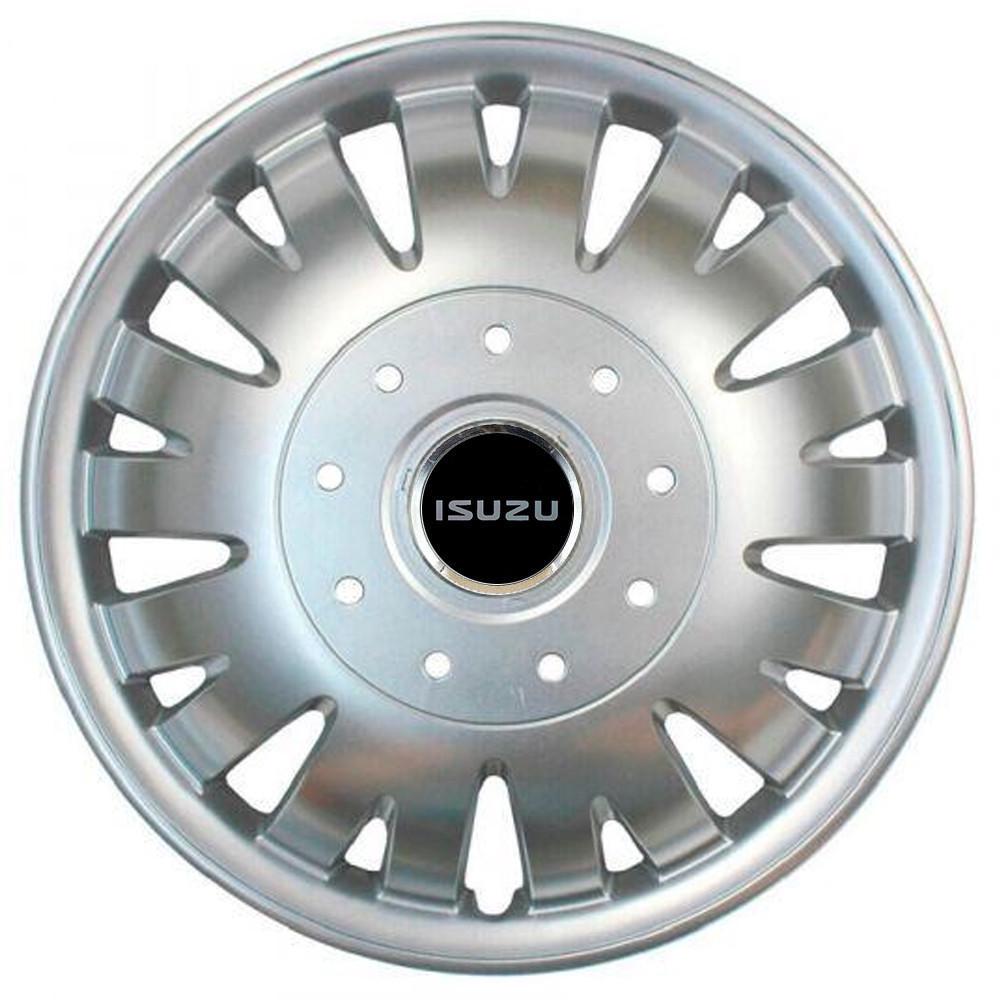 Колпаки SJS 410 с логотипом Isuzu R16 4 шт. Серебристый (2789080285)