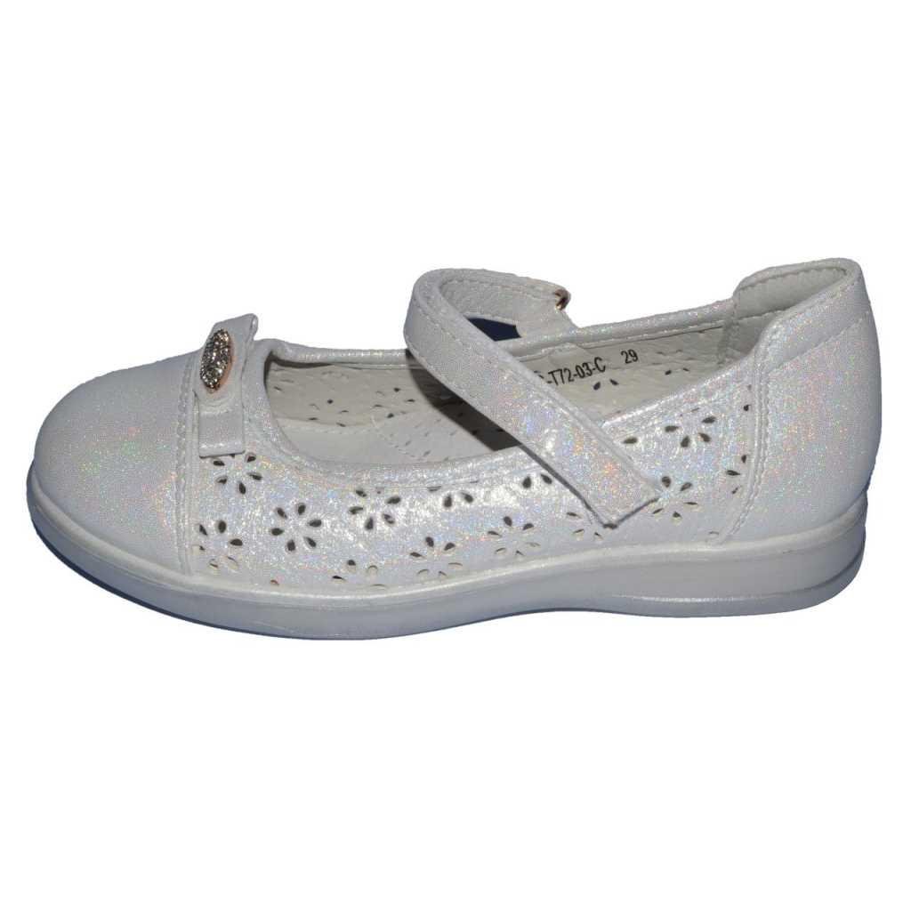 Туфли для девочки Tom.m 105-7203-24 р. 27 17,7 см Белый (105-7203-24-27)