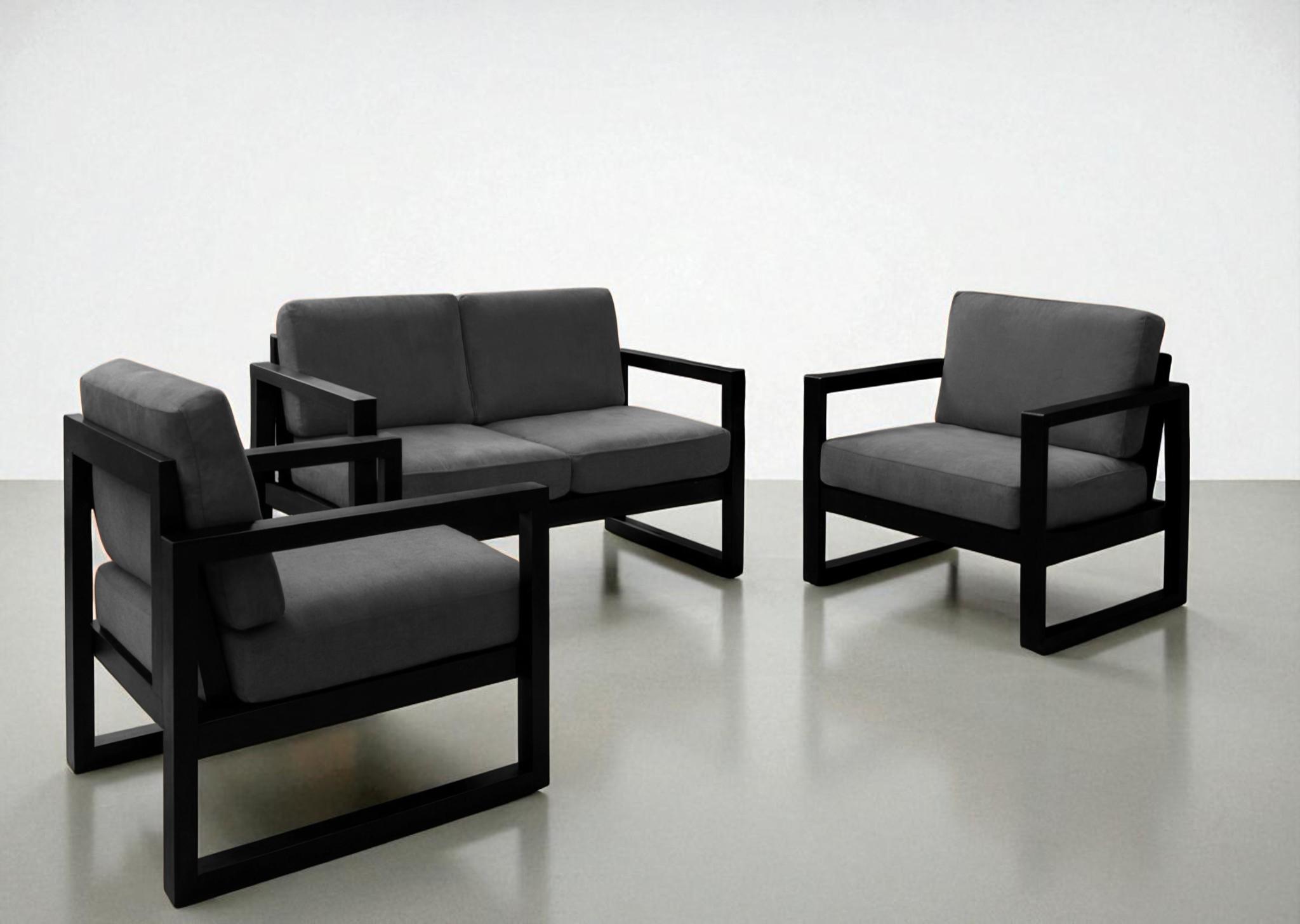 Комплект садовой мебели мягкой ТОБІ ШО Делтос/S7 велюр 750х1600х700 мм Светло-серый/29 (28265750)