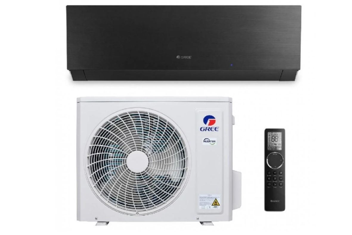 Кондиціонер Gree CLIVIA DC Inverter R32 до 35 м2 обігрів до -25°C Чорний (GWH12AUCXB-K6DNA1A)