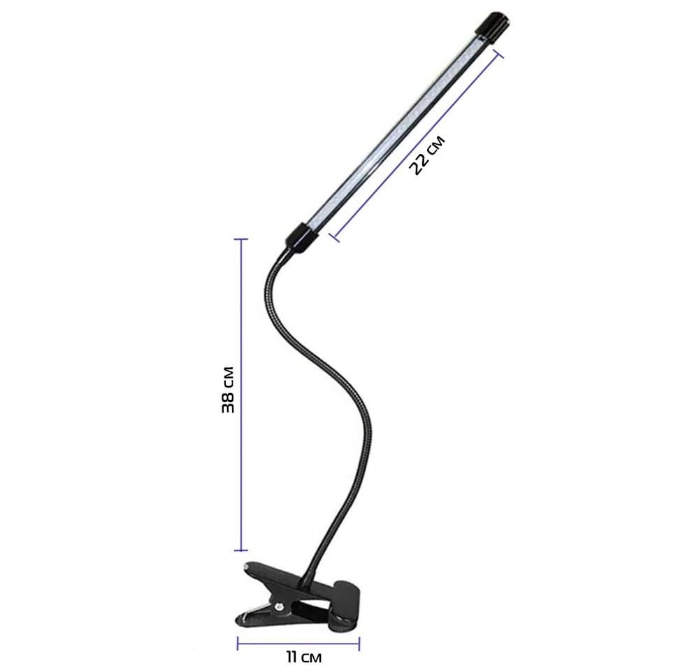 Ультрафіолетова лампа для рослин 1 лампа 10W USB таймер з кріпленням прищіпка та пультом - фото 10 Ультрафіолетова лампа для рослин 1 лампа 10W USB таймер з кріпленням прищіпка та пультом - фото 10