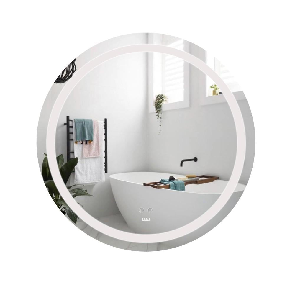 Дзеркало кругле Lidz Aria AR1 з LED-підсвіткою R800 мм Touch з антизапотіванням і димером
