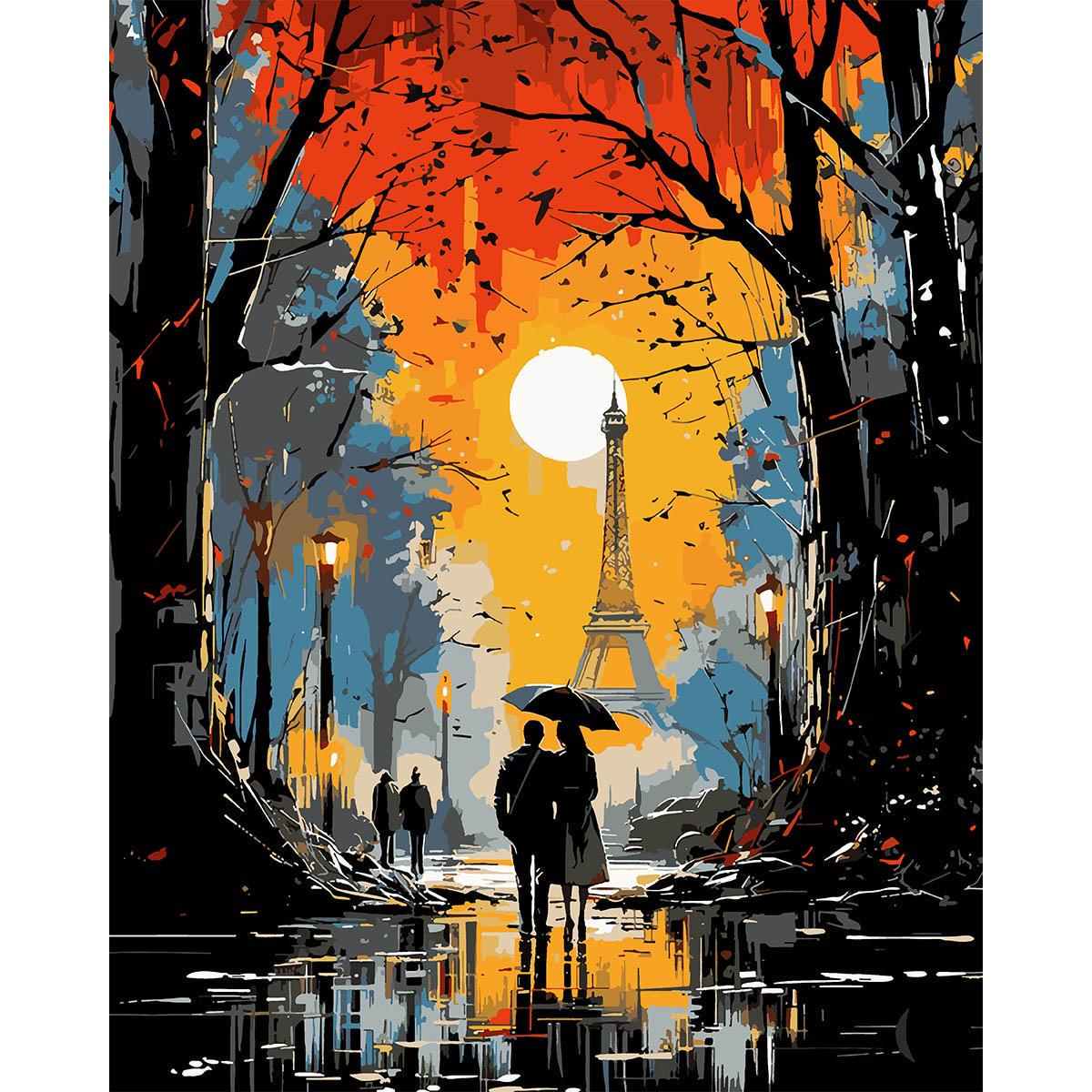 Картина по номерам Santi Свидание в Париже 40x50 см (Top-954864)