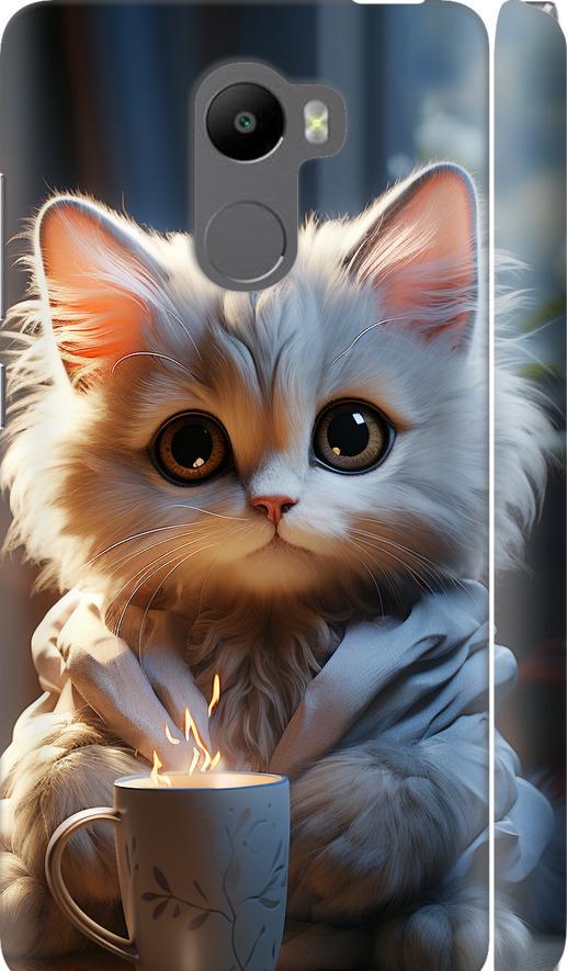 Чехол на Xiaomi Redmi 4 White cat (5646m-417-42517)
