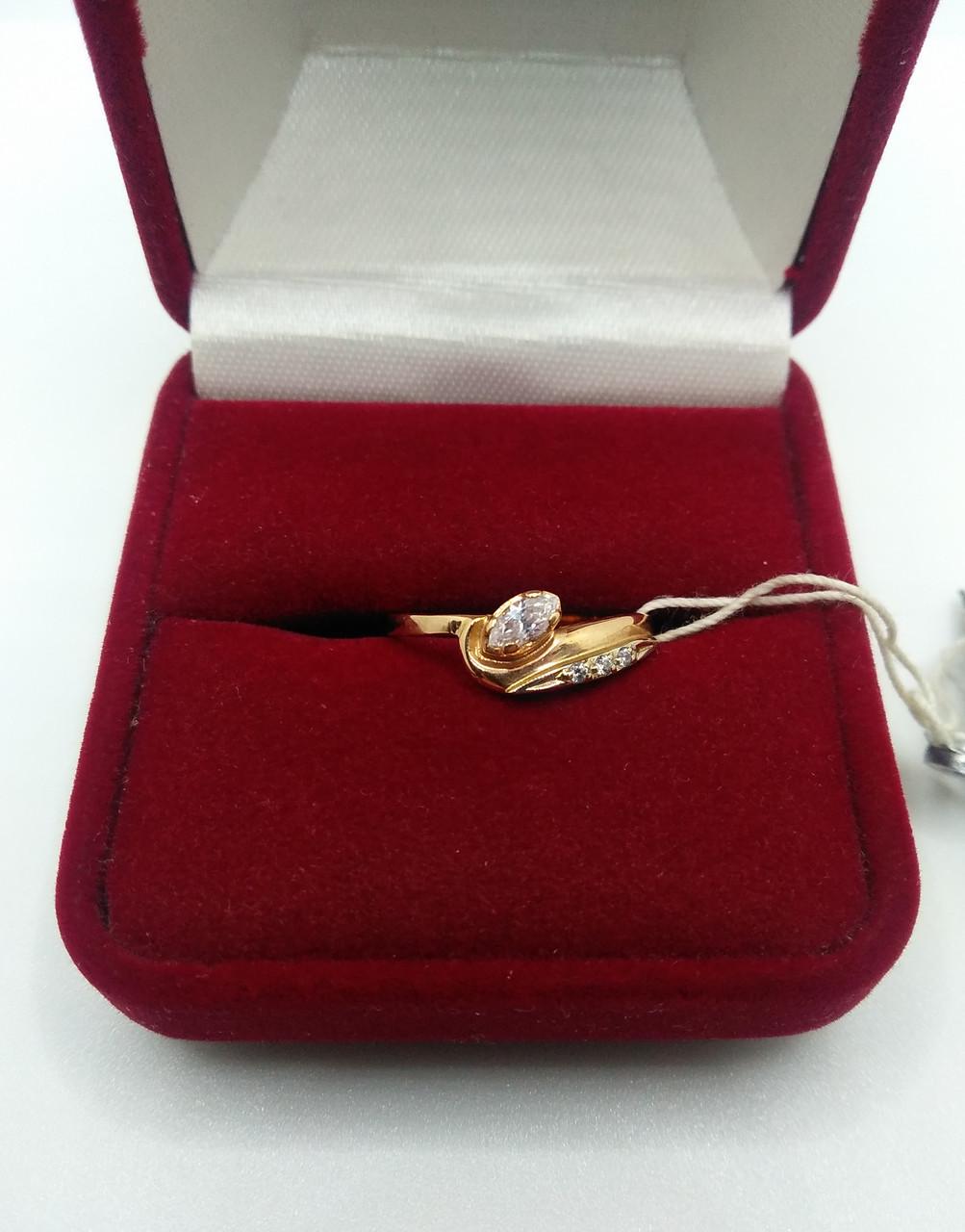 Кольцо золото 585° 1,77 г р. 16,5 (1801384)