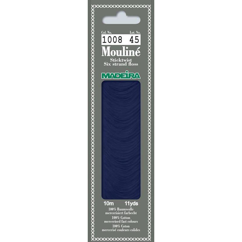 Нитки мулине Madeira 1008 Mouline Темно-синий