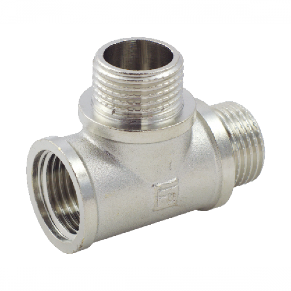 Тройник FADO S.r.l FITT ВЗЗ 1/2" Никель (T21)