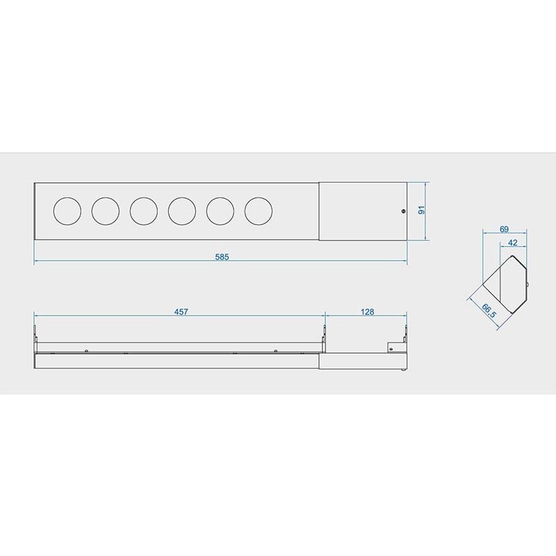 Блок розеточний CASIA 4 розетки з вимикачем та 2хUSB-модулями для зарядки (45428) - фото 4 Блок розеточний CASIA 4 розетки з вимикачем та 2хUSB-модулями для зарядки (45428) - фото 4