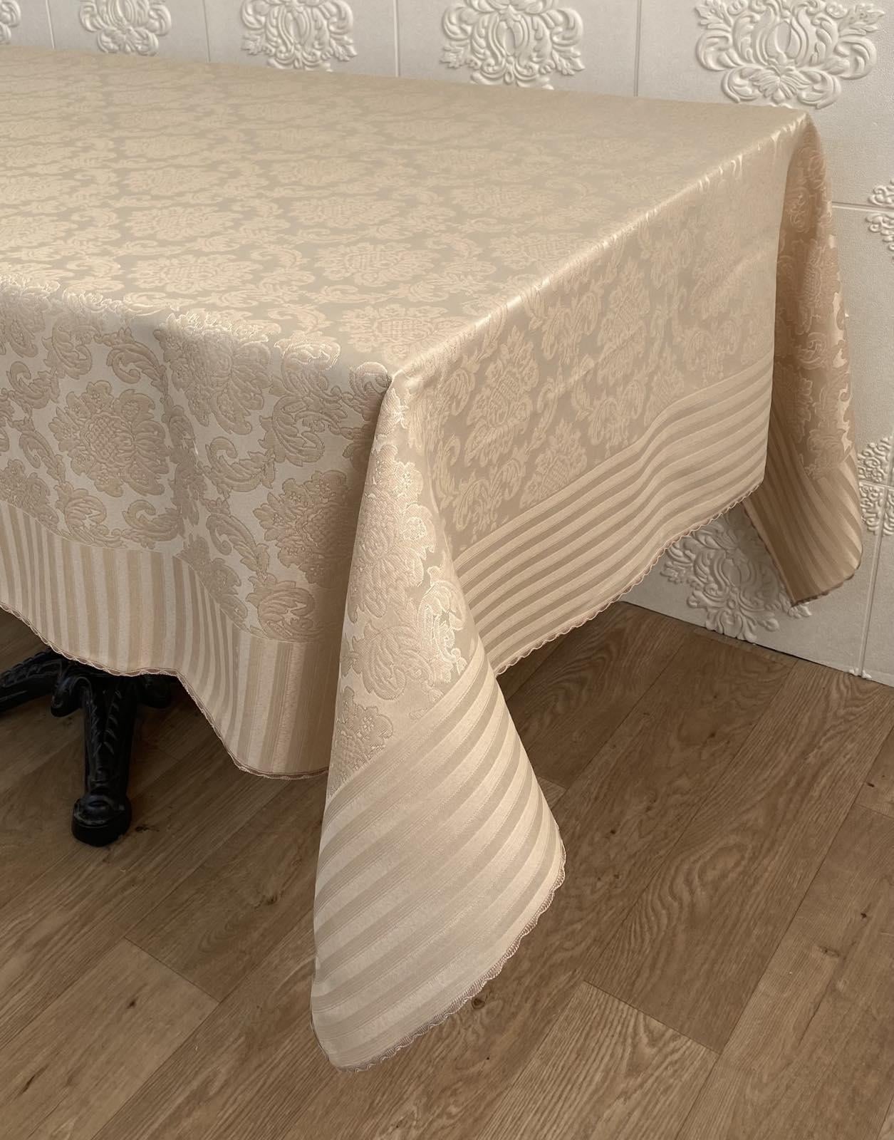 Скатертина тефлонова Masali PVS Jumbo-2 160x220 см Cappucino (CN28891)