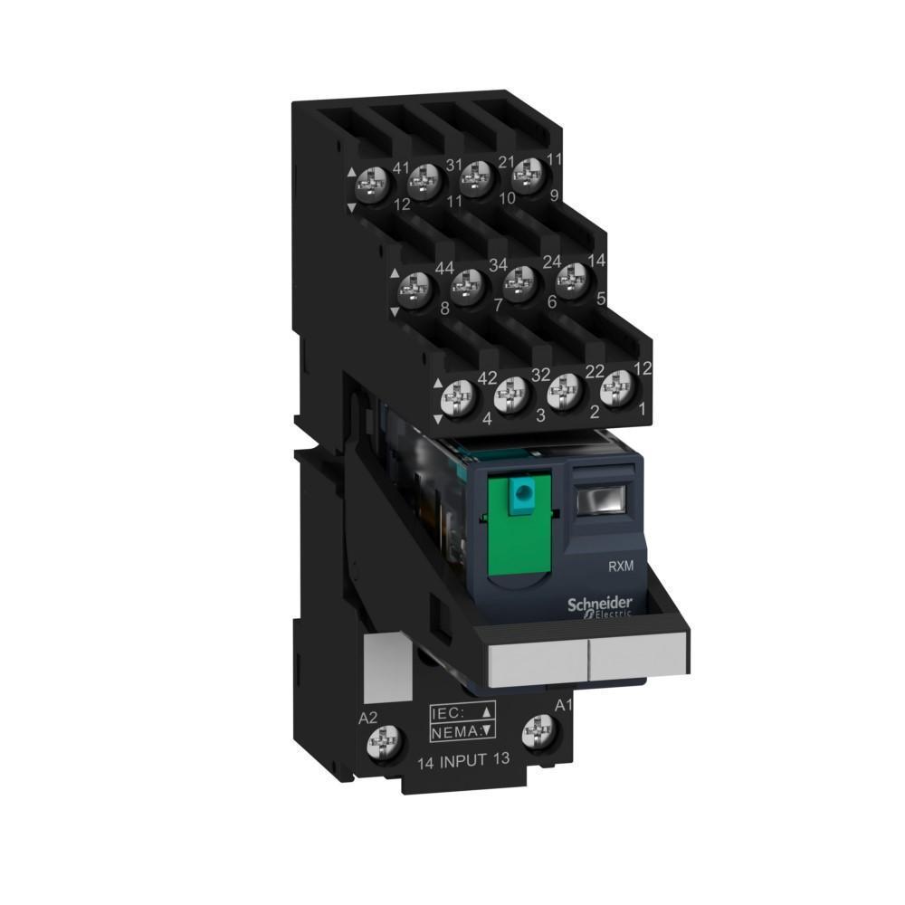 Реле проміжне Schneider Electric Zelio Relay 4CO LED 24V DC 6A (RXM4AB2BDPVS)