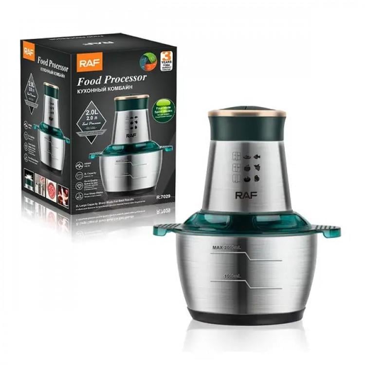 Блендер стаціонарний RAF R.7029 1000 Вт з нержавіючої сталі 2 л (01504)