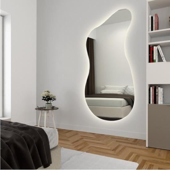 Дизайнерское зеркало в полный рост с подсветкой Liana 120x53 см