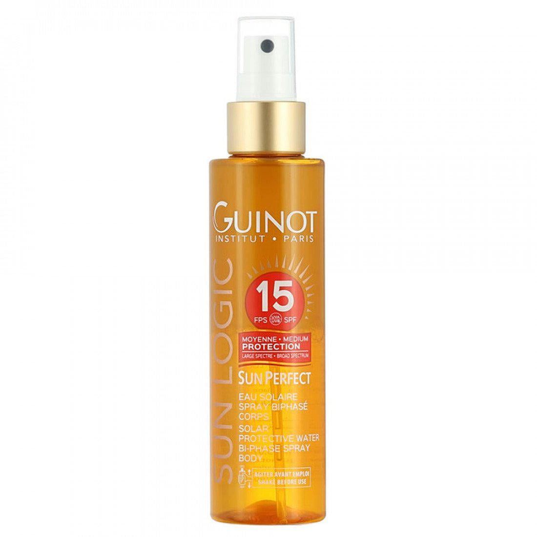 Бифазный спрей от солнца для тела SPF15 Sun Perfect Bi-Phase Spray Body Guinot 150 мл (515300)