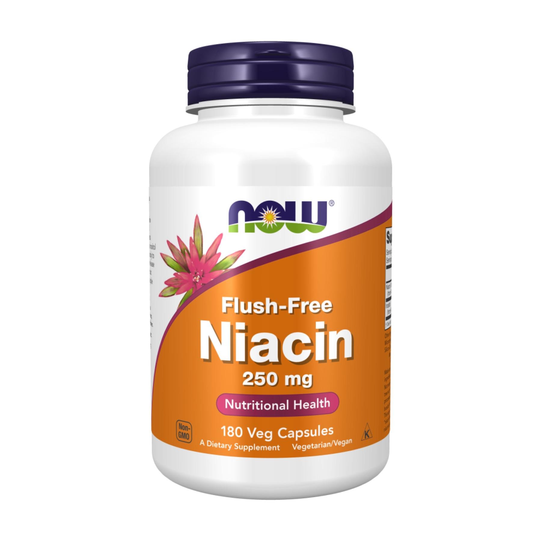 Ниацин Now Foods Flush-Free Niacin 250 mg 180 vcaps (29674)