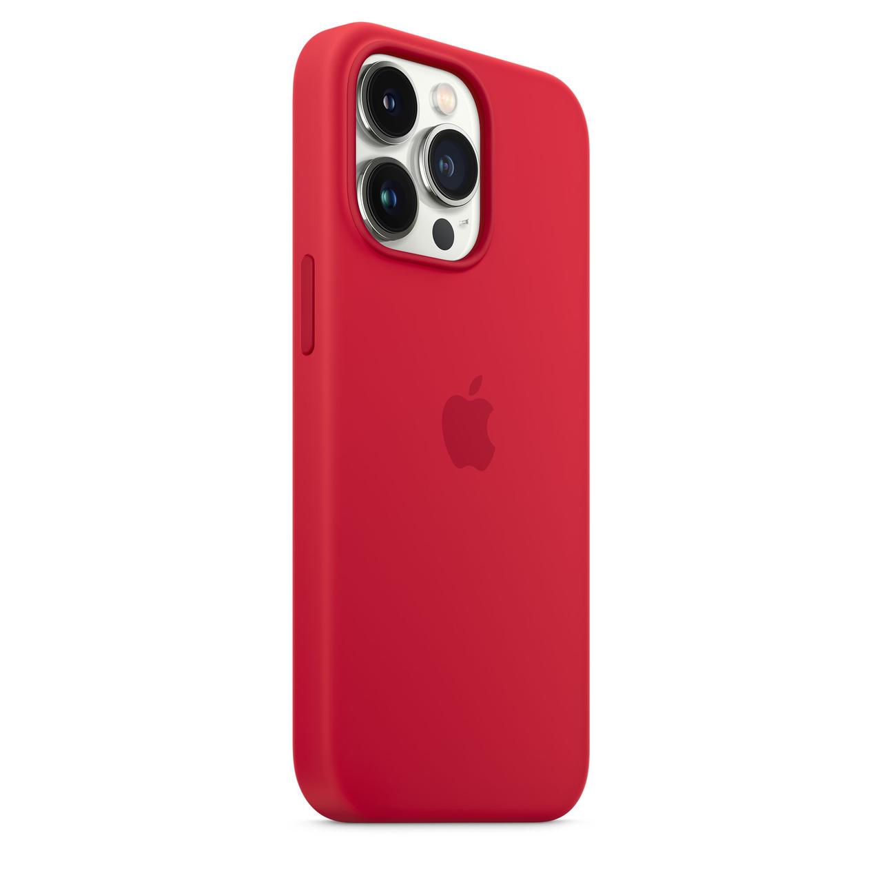 Силіконовий чохол накладка Silicone Case for iPhone 13 Pro Max, Product Red (HC)(A) - фото 6