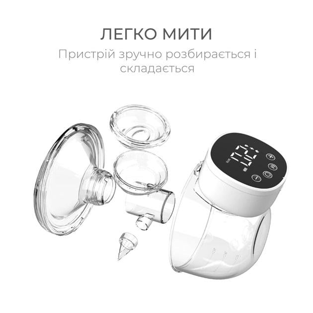 Молокоотсос электрический Swan Care 3.0 Hands Free с эффектом массажа Белый (15006321) - фото 3