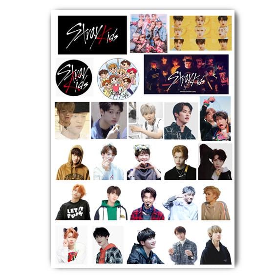Стикеры k- pop Stray Kids А4 лист (stik_172)