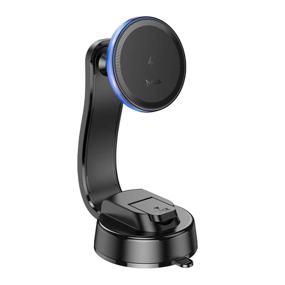 Автодержатель Hoco HW25 Magnetic Ring Wireless для смартфона 15W (25312845)