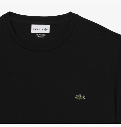Футболка чоловіча Lacoste Black (TH6709031) - фото 4 Футболка чоловіча Lacoste Black (TH6709031) - фото 4