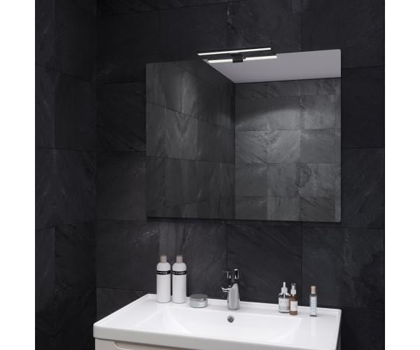 Дзеркало Sanwerk Сімплі Мініма зі світильником LED Смарт AL 30 см 80x65 см black (ZS0000350)