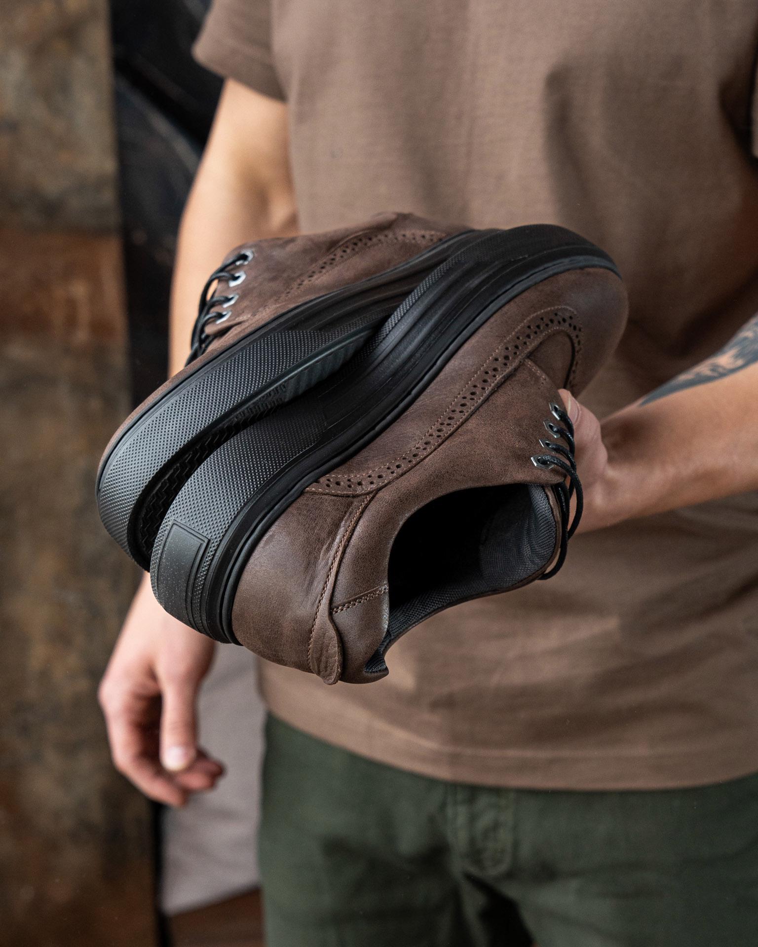 Кеды мужские брогированные STANLEY р. 41 Coffee - фото 7 Кеды мужские брогированные STANLEY р. 41 Coffee - фото 7