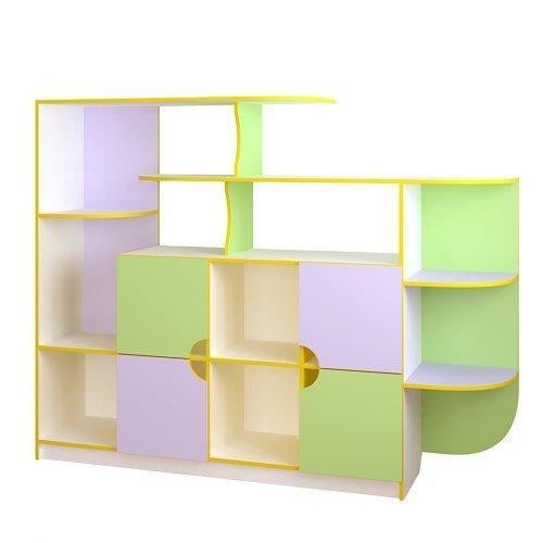 Детская стенка для игрушек Карапуз Green Water/Lavander