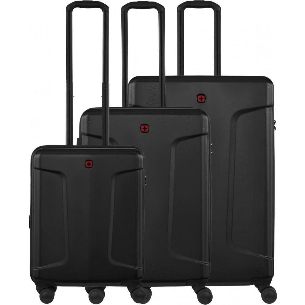 Набір валіз дорожніх Wenger Legacy 3в1 S/M/L з 4 колесами Чорний (612530)