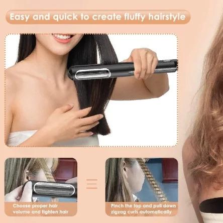 Утюжок для волос керамический Automatic Hair Iron с вращением нагревательных элементов (109c5f53) - фото 9