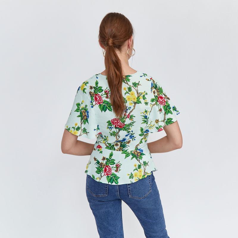 Топ warehouse 62606 34 квіти Зелений (3331109413555) - фото 2 Топ warehouse 62606 34 квіти Зелений (3331109413555) - фото 2