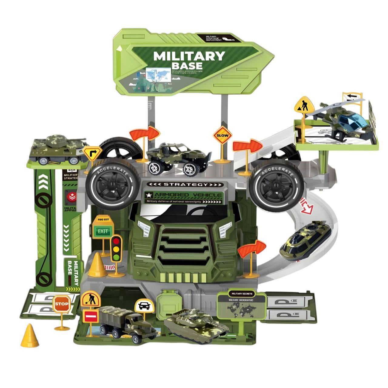 Трек 2в1 грузовик/46 элементов/металлопластиковая машинка/пластиковые колеса (6663)