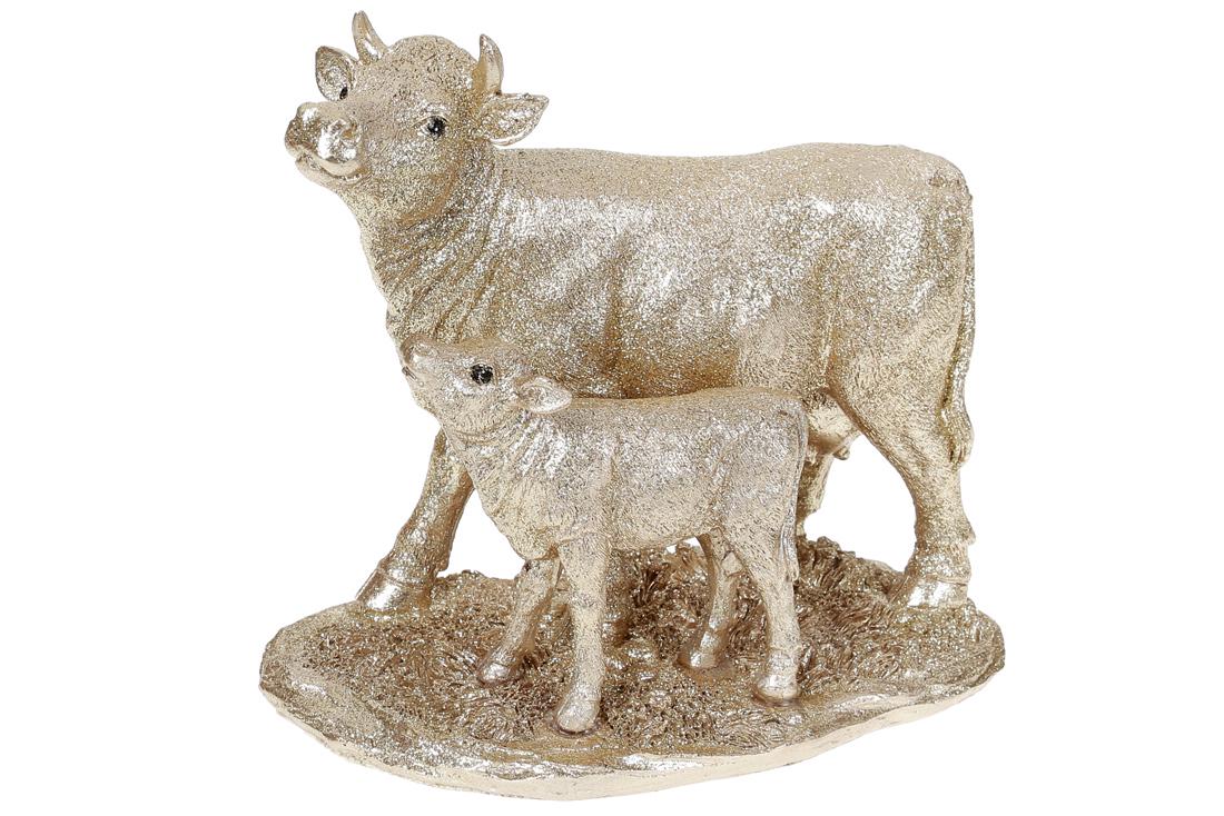 Декоративна статуетка BonaDi Корівка з телям (492-509)