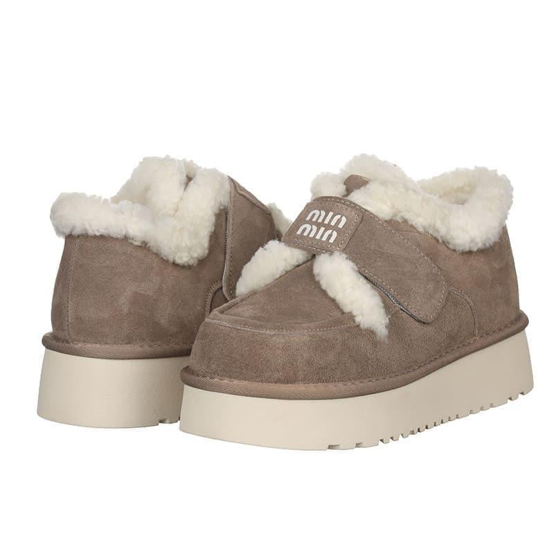 Ботинки женские Hengji 720-5 замшевые р. 39 Бежевый (80083)