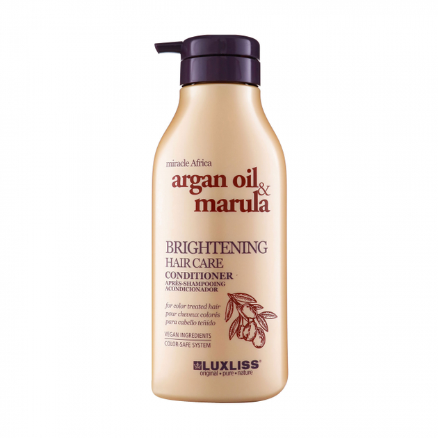 Кондиціонер для блиску волосся Luxliss Miracle Africa Brightening Hair Care Conditioner Argan Oil&Marula 500 мл