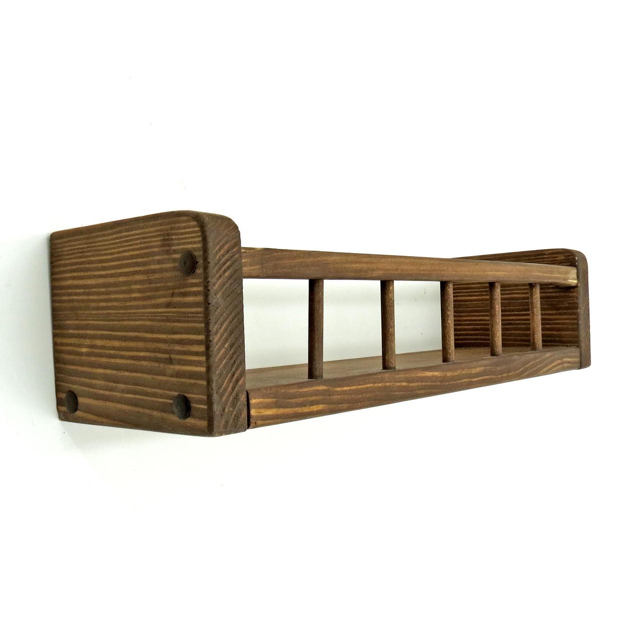 Полка настенная из дерева Эврика 48 см Капучино (НСП-488209)