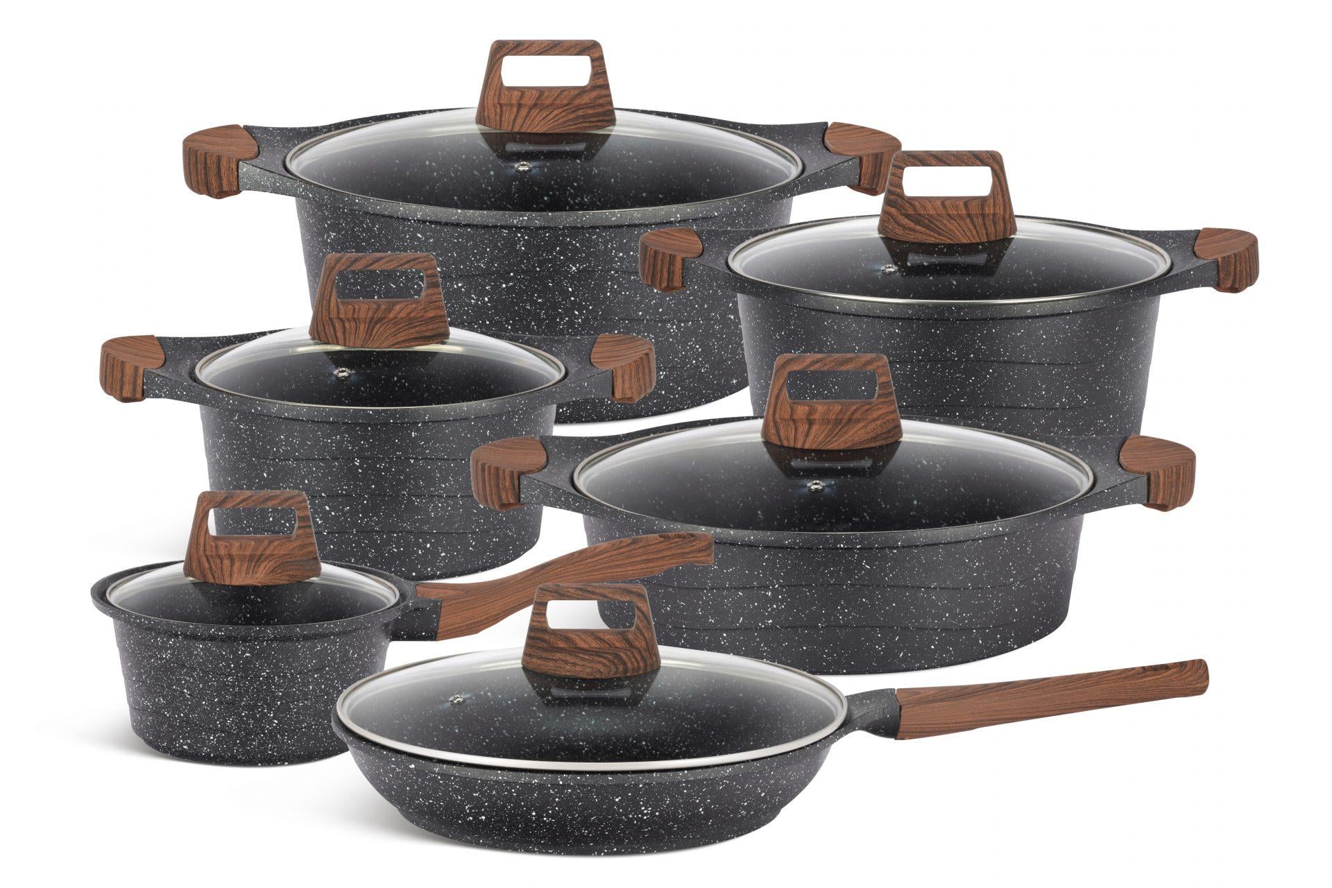 Набір посуду Edenberg із мармуровим покриттям 12 пр. (P12914-12) Набір посуду Edenberg із мармуровим покриттям 12 пр. (P12914-12)