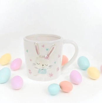 Чашка Пасхальная керамическая Зайчик 0,36 л Белый 32049