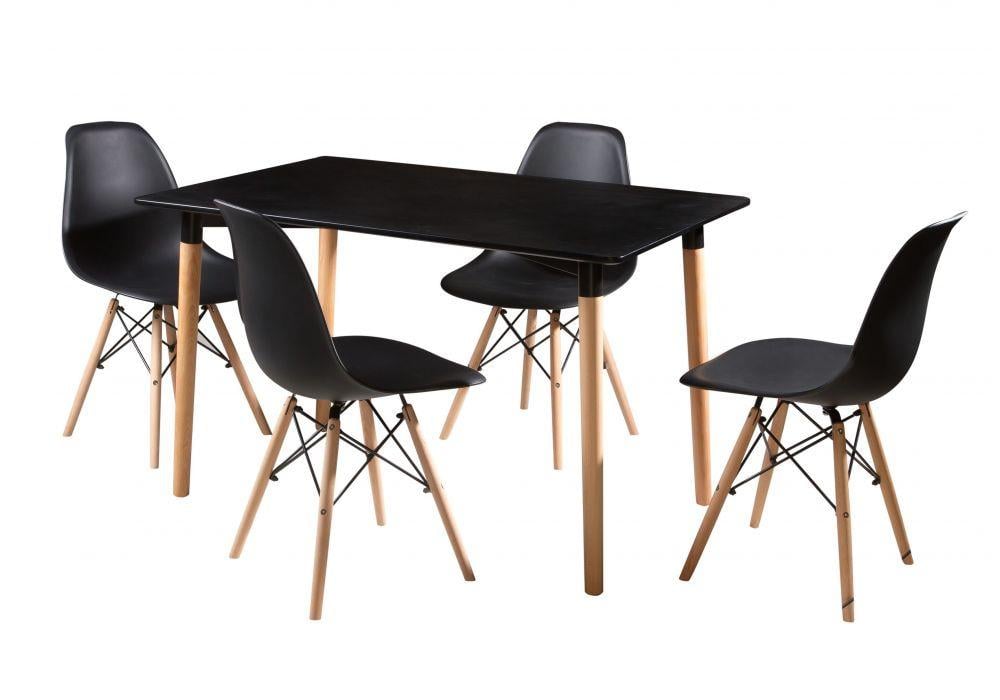 Стол и кресла Fregat Milano Черный (FMDT-04B_freg_NM) - фото 3 Стол и кресла Fregat Milano Черный (FMDT-04B_freg_NM) - фото 3