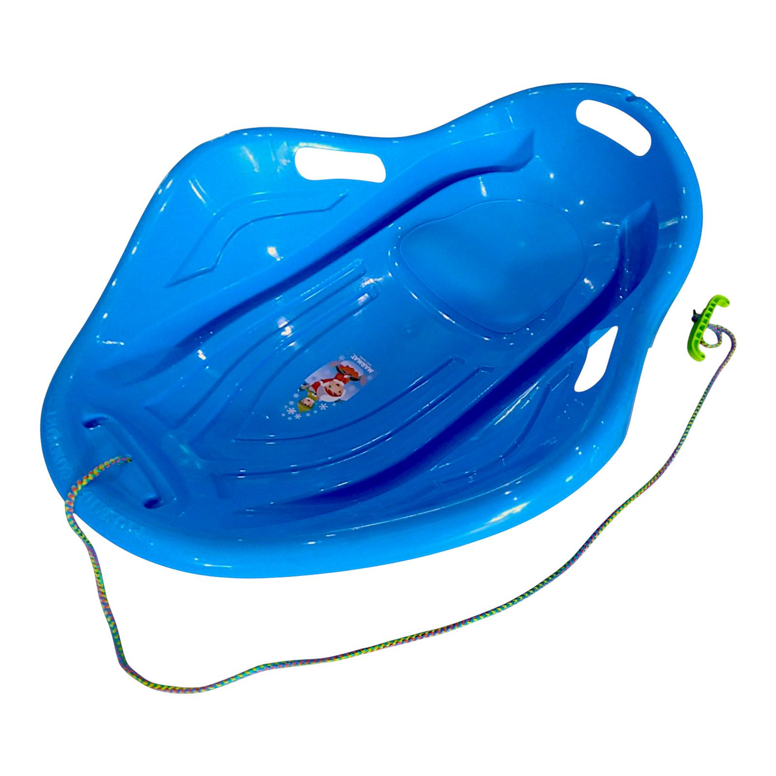 Санки-ледянка детские Marmat Мушля с ручками Синий (11149)