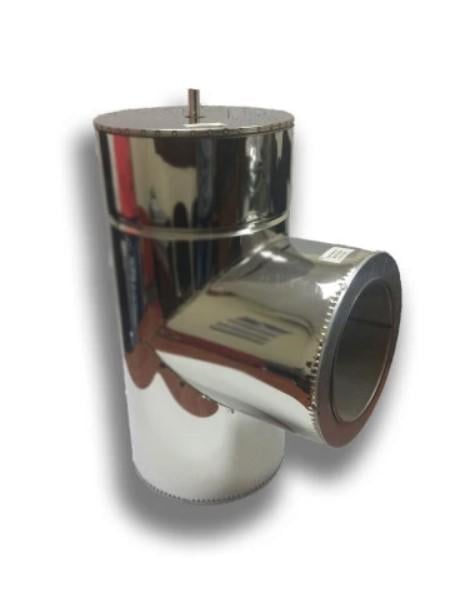 Тройник 87° 150/220 нержавіюча сталь/нержавіюча сталь (1771521677)