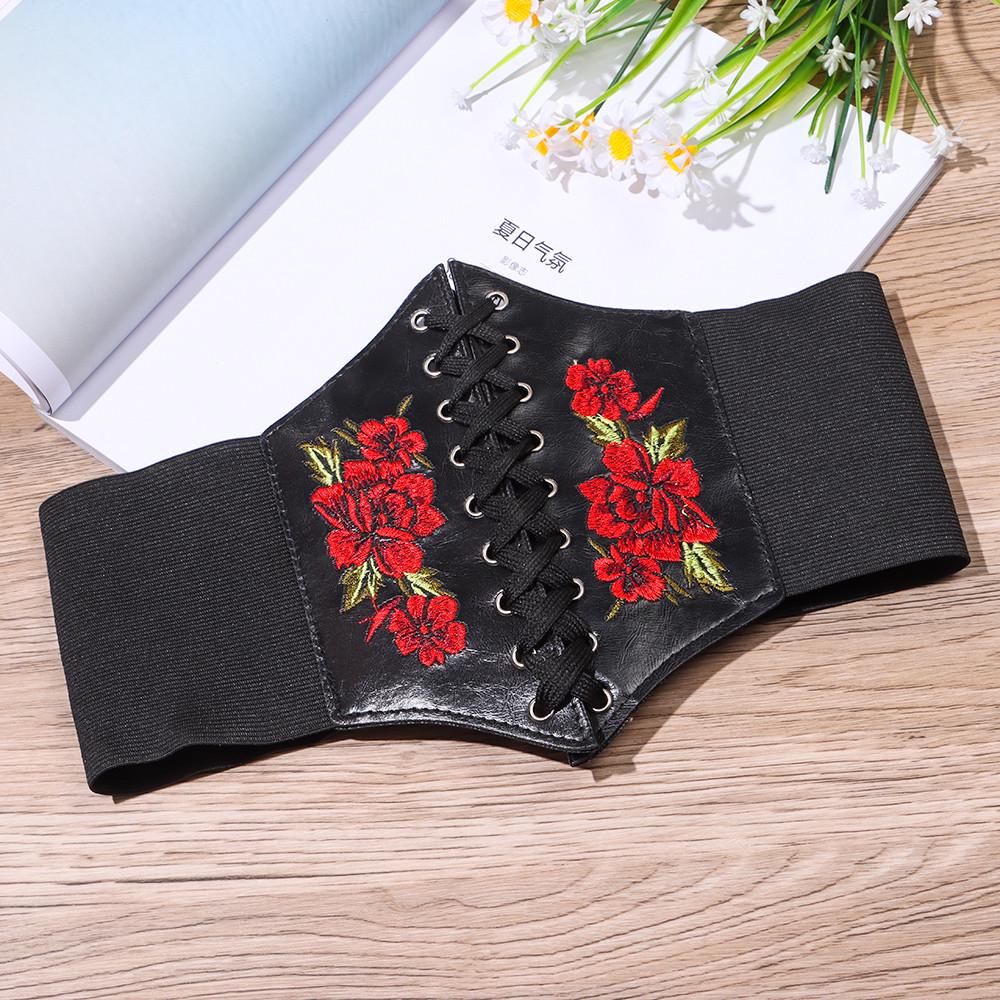 Пояс с вышивкой 60-90 см Черный Пояс с вышивкой 60-90 см Черный