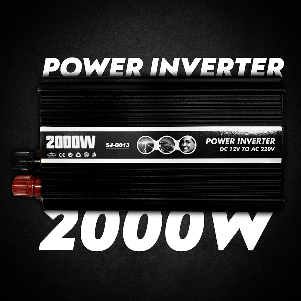 Автомобільний інвертор Power Inverter SJ-Q013 з модифікованим синусом 2000 Ват 2000 W (107) - фото 2