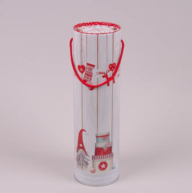 Коробка металлическая новогодняя Flora Гном 45054