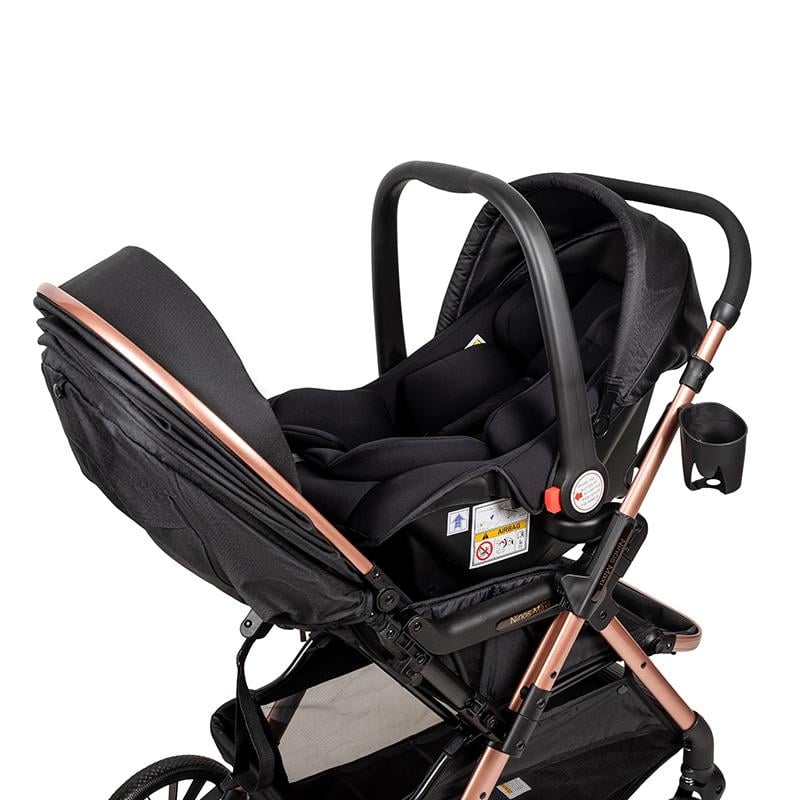 Коляска прогулочная Ninos Maxi 2 с автолюлькой 0+ от рождения Black/Gold (NM2025CSBG) - фото 11 Коляска прогулочная Ninos Maxi 2 с автолюлькой 0+ от рождения Black/Gold (NM2025CSBG) - фото 11