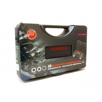 Набор бит Forsage F-4401D с битодержателями Premium в пластиковом кейсе 40 пр. (13790706) - фото 3